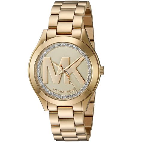 original reloj michael kors mujer dorado|reloj Michael Kors mujer.